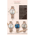 Women Watch  Swiss Movement Diamond Automatic Mechanical WristWatch For Women Fashion Steel Strap Chronograph Date Women Clock